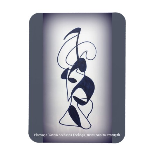 Flamingo Totem Magnet Magneet (Verticaal)