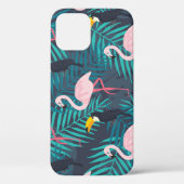 Flamingo, toucan: tropisch bladpatroon Case-Mate iPhone case (Achterkant)
