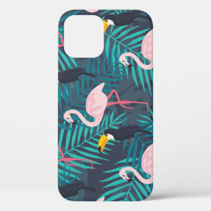 Flamingo, toucan: tropisch bladpatroon Case-Mate iPhone case