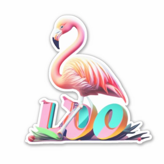 Flamingo Transformeer je ruimte met Stickers (Voorkant)