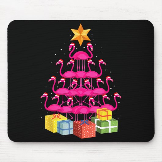 Flamingo Tree Funny Ugly Christmas  Muismat (Voorkant)