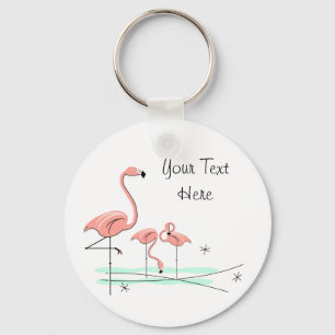 Flamingo Trio 4 De belangrijkste ketting van de Te Sleutelhanger
