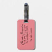 Flamingo Trio Bagagelabel (Achterkant verticaal)