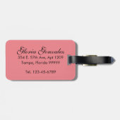 Flamingo Trio Bagagelabel (Achterkant horizontaal)