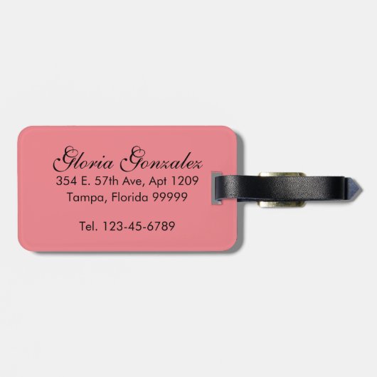 Flamingo Trio Bagagelabel (Achterkant horizontaal)