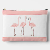 Flamingo Trio Monogram Rits Pouch Etui (Voorkant)