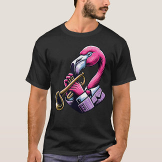Flamingo Trompet Pak Uniek T-shirt