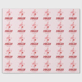 Flamingo Tropical Beach Kerstmis Cadeaupapier (Vlak)