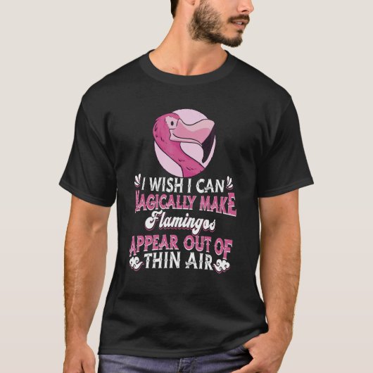 Flamingo Tropical Bird Pink Magical Magic Flam T-shirt (Voorkant)