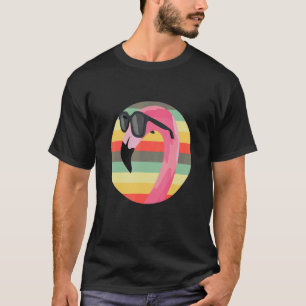 Flamingo Tropical Bird Sunbribril Pink Flamingo T-shirt