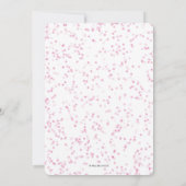 Flamingo Tropical Birthday Invitation Kaart (Achterkant)