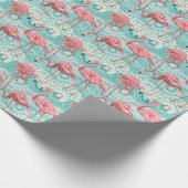 Flamingo Tropical: bloembehang Cadeaupapier (Hoek)