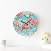 Flamingo Tropical:  bloembehang Grote Klok (Huis)