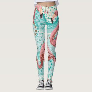 Flamingo Tropical:  bloembehang Leggings
