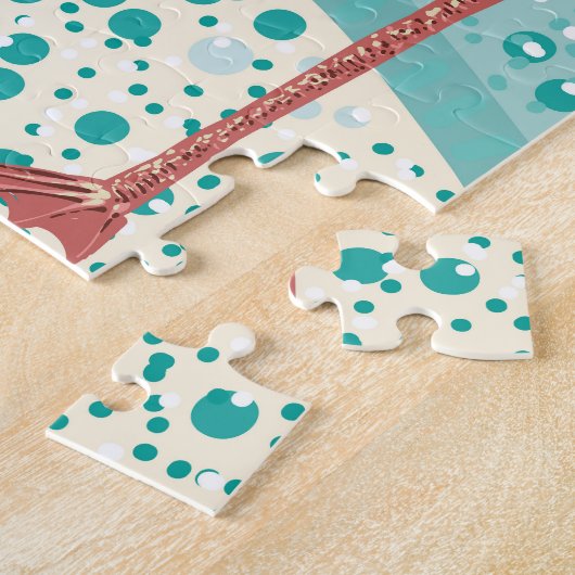 Flamingo Tropical: bloembehang Legpuzzel (Zijkant)