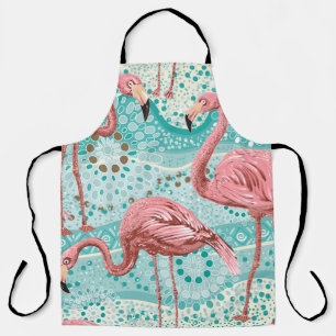 Flamingo Tropical:  bloembehang Schort