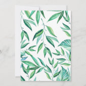 Flamingo Tropical Bridal Shower Invitation Kaart (Achterkant)