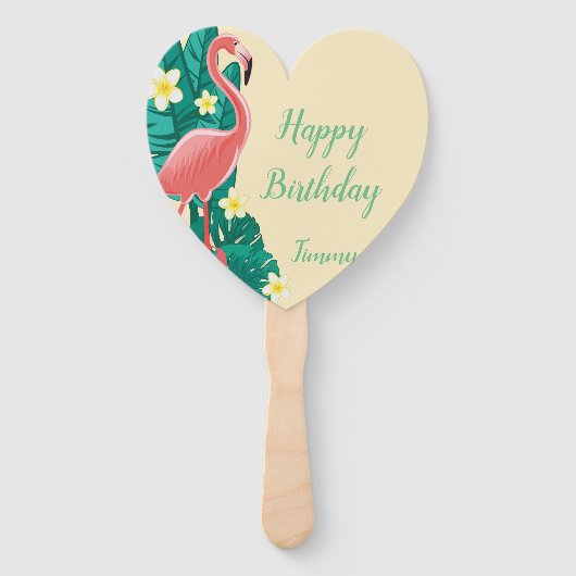 Flamingo Tropical Handwaaier (Voorkant)