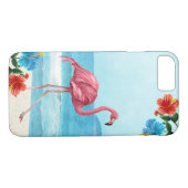 Flamingo Tropical iPhone Case Hoesje (Achterkant (Horizontaal))