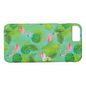 Flamingo Tropical iPhone Case Hoesje (Achterkant (Horizontaal))