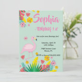 Flamingo Tropical Kaart (Staand voorkant)