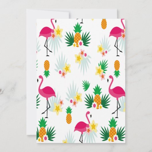 Flamingo Tropical Kaart (Achterkant)