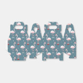 Flamingo Tropical Kerstmis Bedankdoosjes (Uitgevouwen)