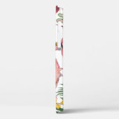 Flamingo Tropical Leaves Waterverf Case-Mate iPhone Case (Achterkant / Links)