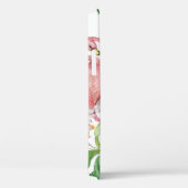 Flamingo Tropical Leaves Waterverf Case-Mate iPhone Case (Achterkant / Rechts)