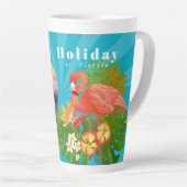 Flamingo Tropical Memories Foto Azure Latte Mok (Rechterhoek)