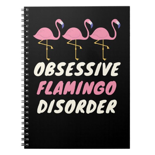 Flamingo Tropical Obsvely Flamingo Disorder 546 Notitieboek (Voorkant)