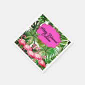 Flamingo Tropical Oerwoud Custom Pensioen Partij Servet (Hoek)