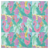 Flamingo Tropical Oerwoud Fabric Stof (Swatch)