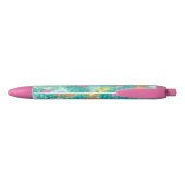Flamingo Tropical Oerwoud Journal Zwarte Inkt Pen (Achterkant)