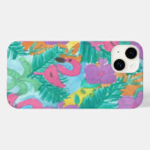 Flamingo Tropical Oerwoud Pattern Case-Mate iPhone Case (Achterkant (horizontaal))