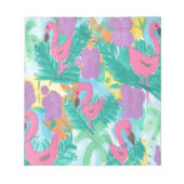 Flamingo Tropical Oerwoud Pattern Notitieblok (Voorkant)
