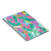 Flamingo Tropical Oerwoud Pattern Notitieboek (Rechterzijde)