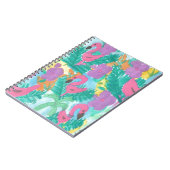 Flamingo Tropical Oerwoud Pattern Notitieboek (Linkerzijde)