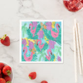 Flamingo Tropical Oerwoud Print Servet (Insitu)