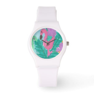 Flamingo Tropical Oerwoud Watch Horloge