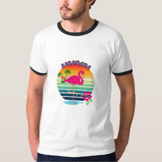 Flamingo Tropical Paradise Serenade T-shirt