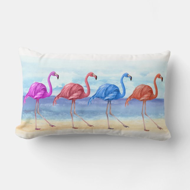 Flamingo Tropical Pillow Kussen (Voorkant)