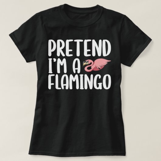 Flamingo Tropical Premediate I m A Flamingo Hallow T-shirt (Design voorkant)