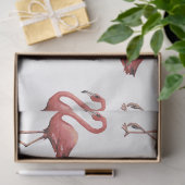 Flamingo Tropical Vibes Serie Ontwerp 2 Tissuepapier (Geschenk)