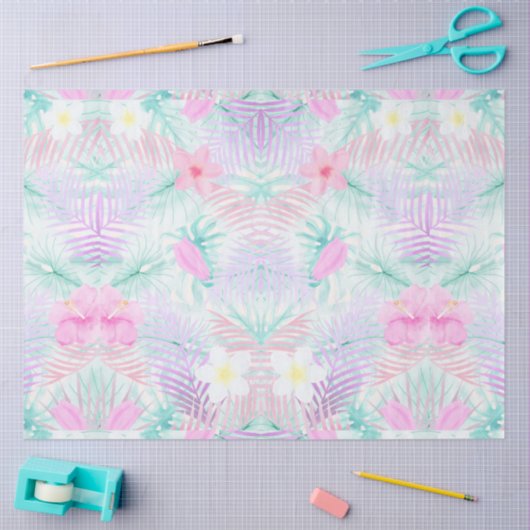 Flamingo Tropical Vibes Series Design 14 Tissuepapier (Craft)