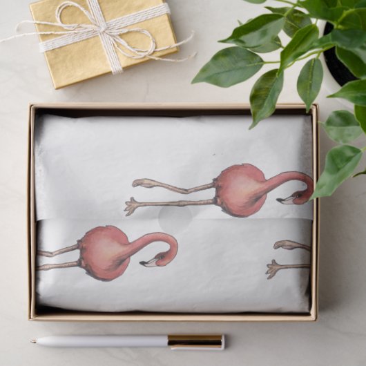 Flamingo Tropical Vibes Series Design 1 Tissuepapier (Geschenk)