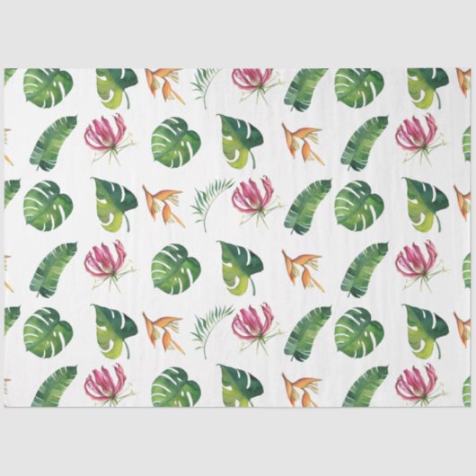 Flamingo Tropical Vibes Series Design 4 Tissuepapier (Voorkant)