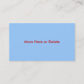 Flamingo Tropical Visitekaartje (Achterkant)