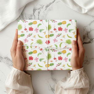Flamingo Tropics Pret Fun Strand Thema Cadeaupapier