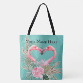 Flamingo  tropics tote bag (Voorkant)